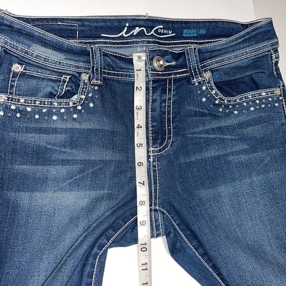 INC CLASSY RHINESTONE DENIM JEANS REGULAR FIT - Picture 13 of 15